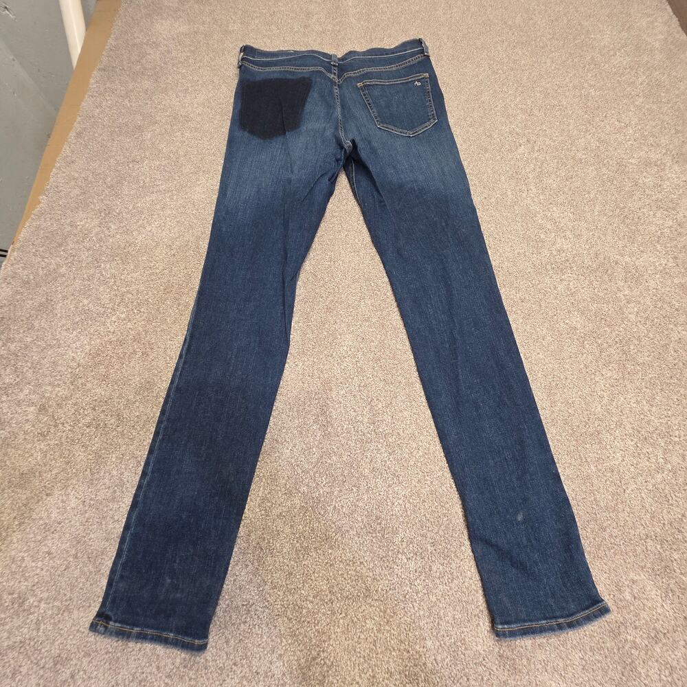 Rag & Bone Skinny Jeans size 32x31 Eddy Dark Wash Indigo High End Designer Denim